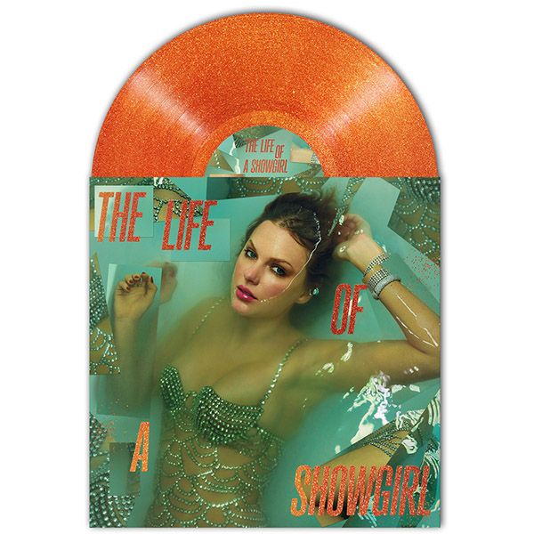 TAYLOR SWIFT - THE LIFE OF A SHOWGIRL (STANDARD VINYL) (LP NARANJA TRANSLUSICO CON PURPURINA DORADA)